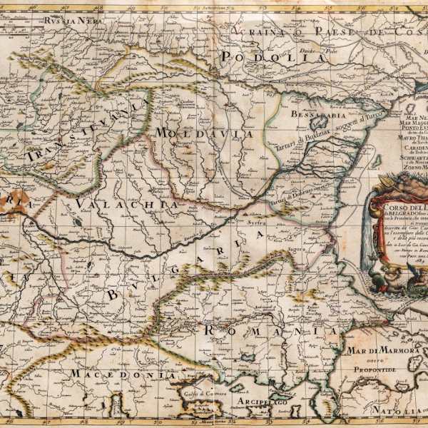 The course of the Danube from Belgrade to the Black Sea - Rome (2nd pcs) by Giacomo Cantelli da Vignola, Image 2.