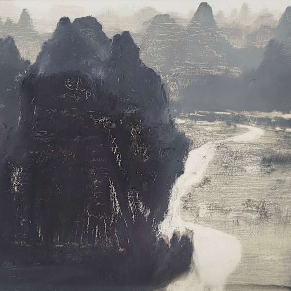 Peaks Winding River Haze by David Smith, Image 1.