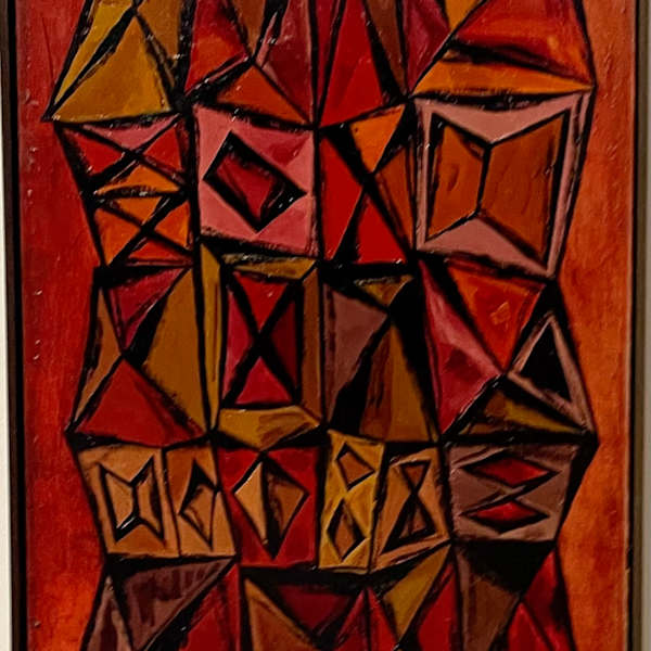 Composition in red and Orange by John Banting, Image 3.