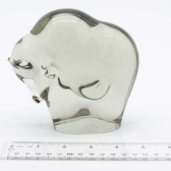 Art Glass Sculpture of a Bison by Livio Seguso, Image 5.