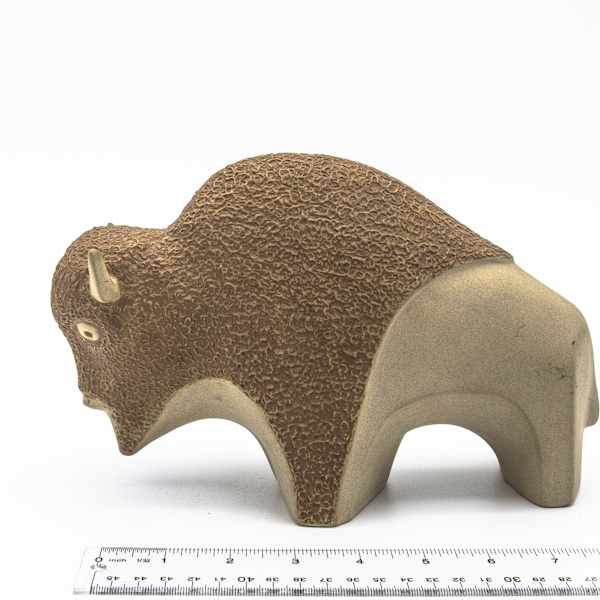 Pottery Bison by Jerry Becker, Image 3.