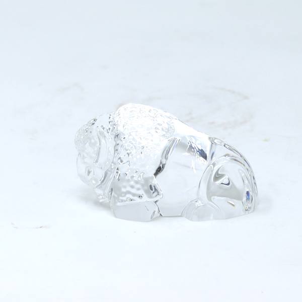 Stueben Glass Bison Hand Cooler by Taf Lebel Schaefer, Image 1.