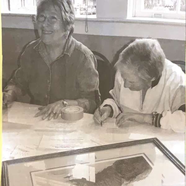 Art in the Attic- News photo Feb 2007 by Henrietta Head, Joyce Britton, Image 1.