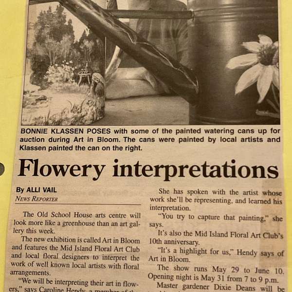 Flowery interpretations by Caroline Hendy, Dixie Deans, Bonnie Klassen, Image 1.