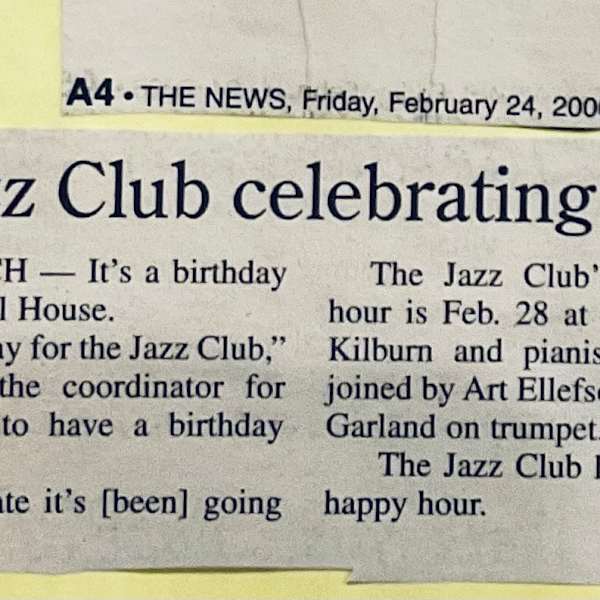 TOSH jazz club celebrating third year by Ron Hadley, Jim Kilburn, Art Ellefson, Kim Garland, Image 3.