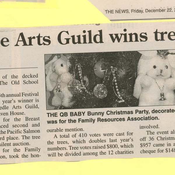 Needle Arts Guild wins tree fest by Arlene Howard, Deb McKinley, Image 1.