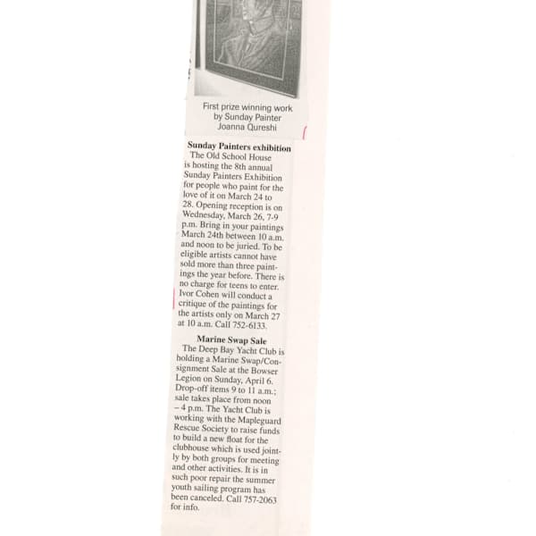 Sunday Painters exhibition - Apr 2008 by Ivor Cohen, Joanna Qureshi, Image 2.