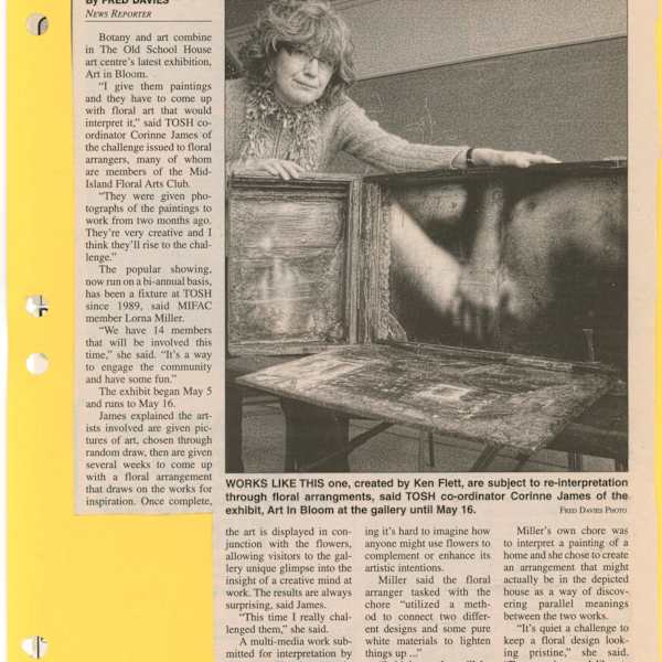 Exhibit Brings Art to the Bloom by Corinne James, Ken Flett, Lorna Miller, Image 1.