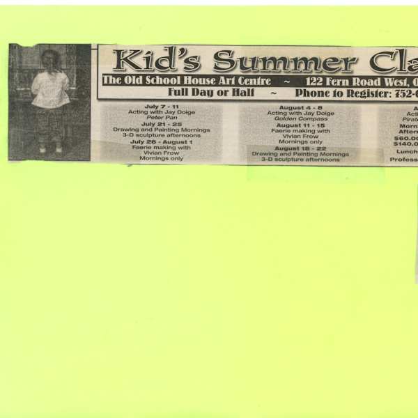 Kid's Summer Classes by Jay Doige, Vivian Frow, Image 2.