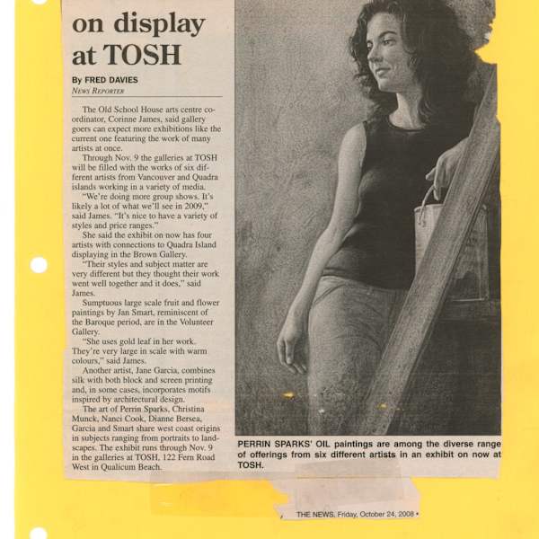 Six Artists on display at TOSH - 2008 by Jane Garcia, Christina Munck, Nanci Cook, Dianne Bersea, Jan Smart, Perrin Sparks, Image 1.