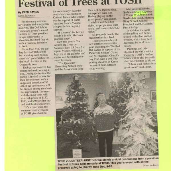 Festival of Trees at TOSH - 2008 by Arrowsmith Needle Arts Guild, Ron Hadley, Image 1.