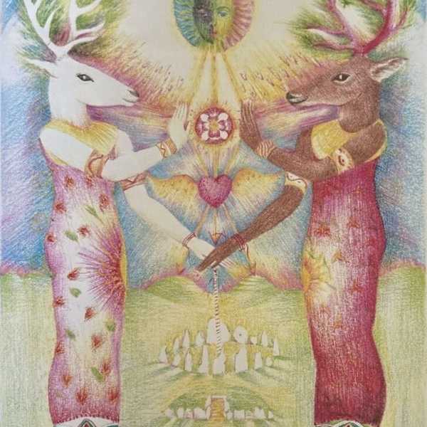 Sketch Lovers:  Greenwood Tarot by Chesca Potter, Image 2.