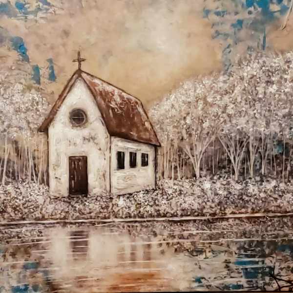 CHURCH BY THE WATER by Dorrie Ann Cobb, Image 1.