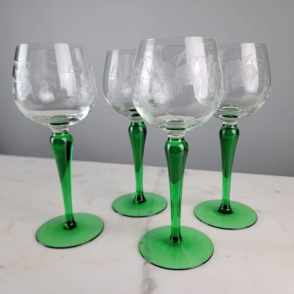 Roemer Wine Glasses / Set of 4 by Roemer Style Glasses, Image 1.