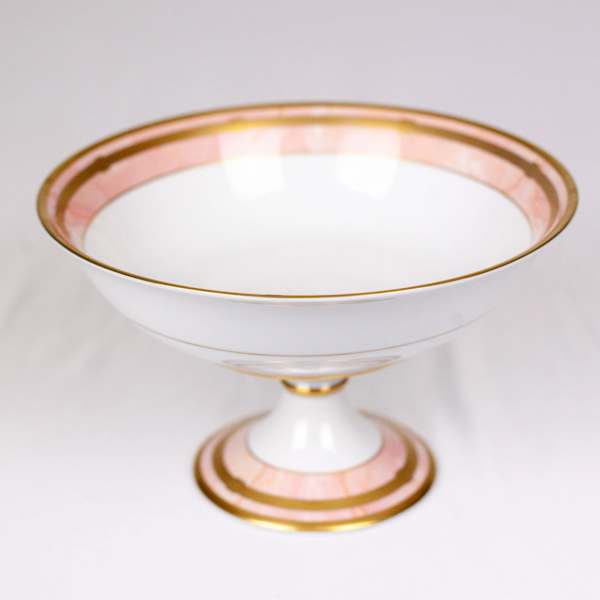 Footed Bowl, White/pink, Porcelain,Gaudron-Marbre Rose by Christian Dior, Image 2.