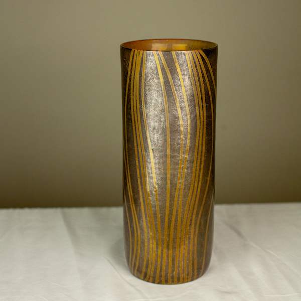 Luster Glaze Cylinder Vase by Richard Friewald, Image 2.