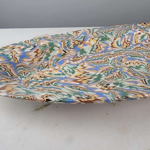 Aptware Fish Serving Platter, Van Gogh Collection by Pascale Mestre Ceramics, Image 1.