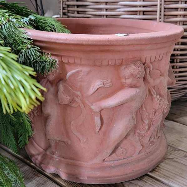 Putti Terracotta Planter by Bitossi Filippo, Image 1.