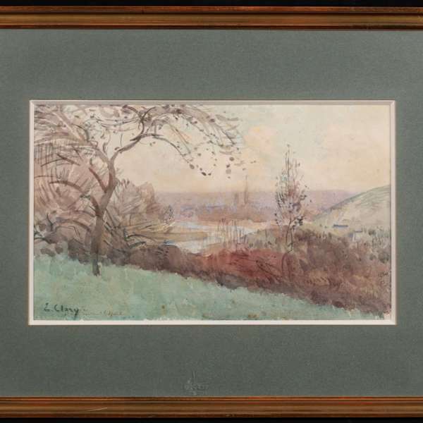 “The Seine at Rouen” by JEAN  EUGENE CLARY ( 1856 - 1926 ), Image 1.
