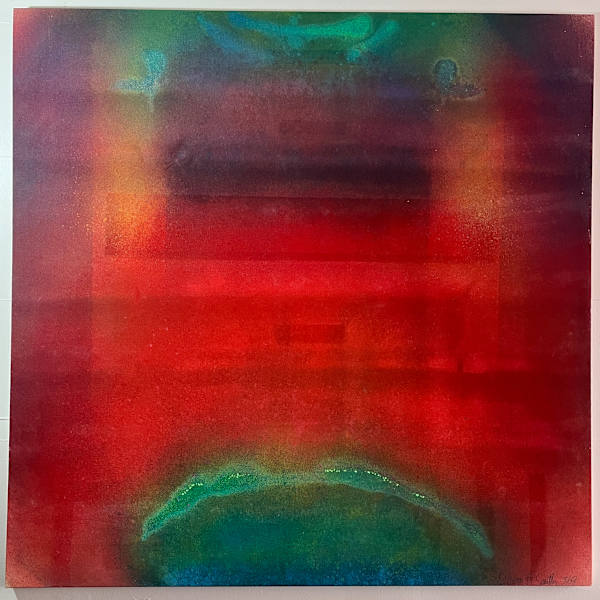 1969 Monumental Red Abstract Milburn Smith by Milburn Smith, Image 1.