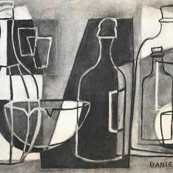 Grayscale Bottles by Joyce Danielsen, Image 1.