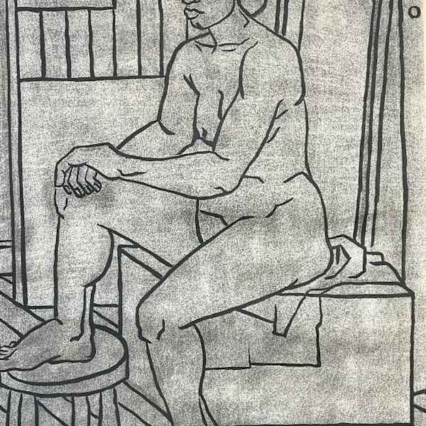 Flo Allen Hands on Knee by John Bowers, Image 1.