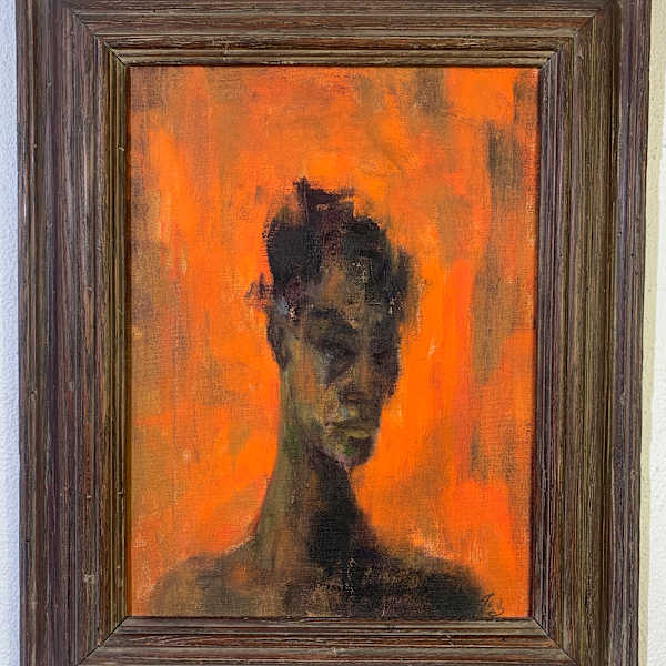 "Portrait with Orange" by Florence Hasenflug, Image 3.
