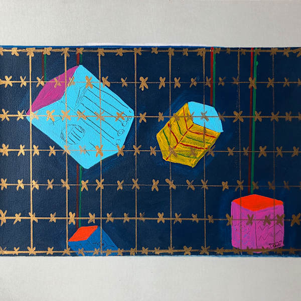 Floating Cubes by Frances Shifflette-Hicks, Image 2.