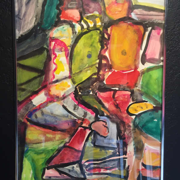 1976 Figurative Gouache Painting by Luis Ramirez, Image 1.