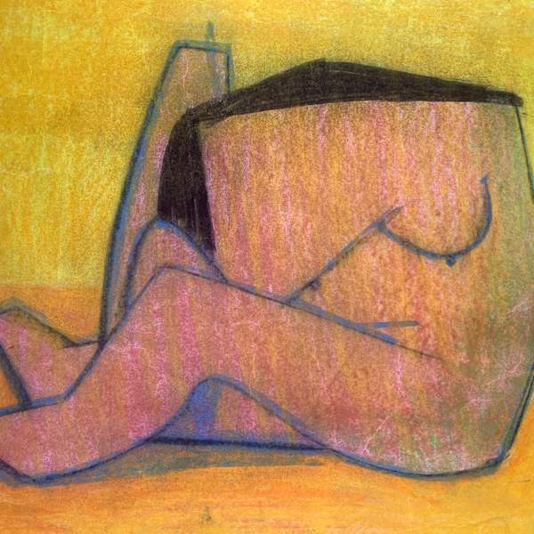 "Orange Abstract Figure" by Benoit Gilsoul, Image 4.