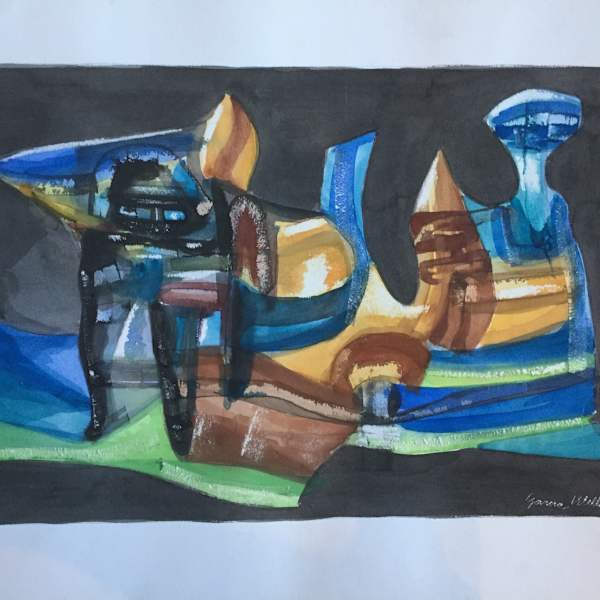 Blue Abstract by Garcia Wella, Image 1.