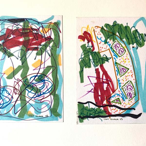 "Double Abstract" by Iggy  Iguana, Image 1.