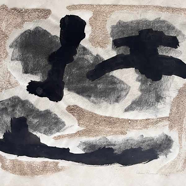 1958 Mixed Media Abstract Collage "#2" by James Spencer Russell, Image 9.