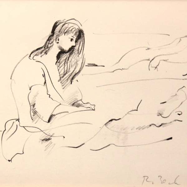 Seated Woman, Profile by Rosemarie Beck, Image 1.