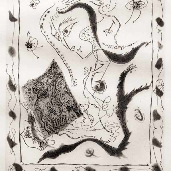 Jeune Fille Presentant Une Surrealiste by André Masson, Image 1.