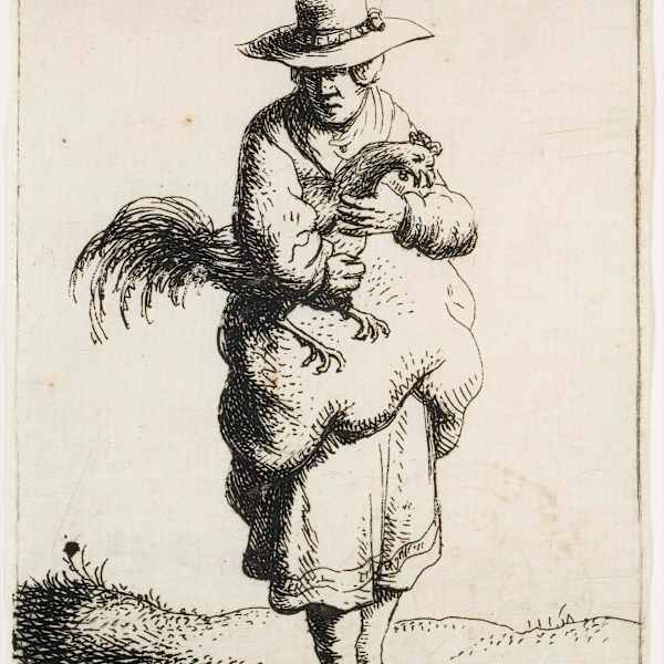 Woman Holding a Cockerel by Jan Georg van Vliet, Image 1.