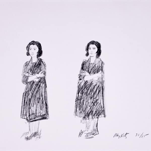 Double Portrait by Alex Katz, Image 1.