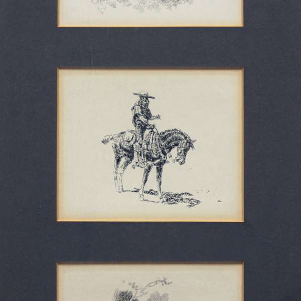 Cowboy note cards by Edward Borein, Image 1.
