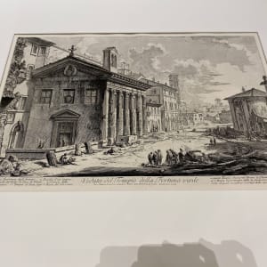 Veduta del Tempio della Fortuna virile. Oggi S. Maria Egizziaca degli Armeni (Temple of Fortuna Virilis, now S. Maria Egiziaca) by Giovanni Battista Piranesi 