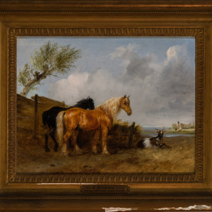 Peasants And Horses, Donkey Race, Farm Horses And Goat (set of 3) by Edmund Bristow 