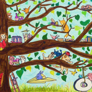 Story Tree with Tire Swing by David S. Cohen