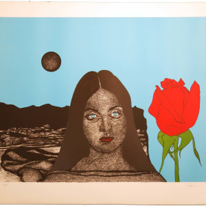 Pamela's Dream and Red Roses by Paul Van Hoeydonck