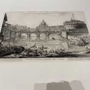 Veduta del Ponte e Castello Sant'Angelo (View of the Castel S. Angelo and bridge) by Giovanni Battista Piranesi 