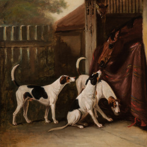 Horse and Hounds by John E. Ferneley, Sr.