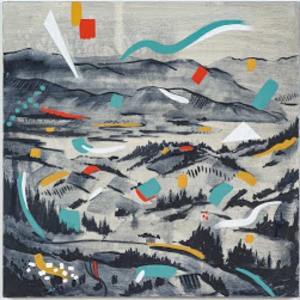 Landscape with Shapes by Amanda Tanner
