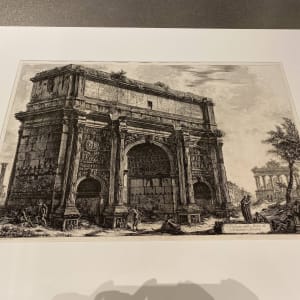 Veduta dell'Arco di Settimio Severo (View of the arch of Septimius Severus) by Giovanni Battista Piranesi 