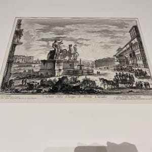 Veduta della Piazza di Monte Cavallo (View of the Piazza di Monte Cavallo (Quirinal)) by Giovanni Battista Piranesi 