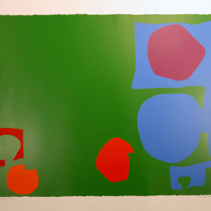 Three Reds in Green and Magenta in Blue by Patrick Heron