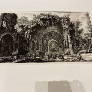 Veduta della fonte e delle Spelonche d'Egeria fuor della porta Capena or di S. Seb. (The fountain and grotto of Egeria outside the Porta Capena) by Giovanni Battista Piranesi 