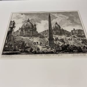 Veduta della piazza del Popolo (View of the Piazza del Popolo) by Giovanni Battista Piranesi 